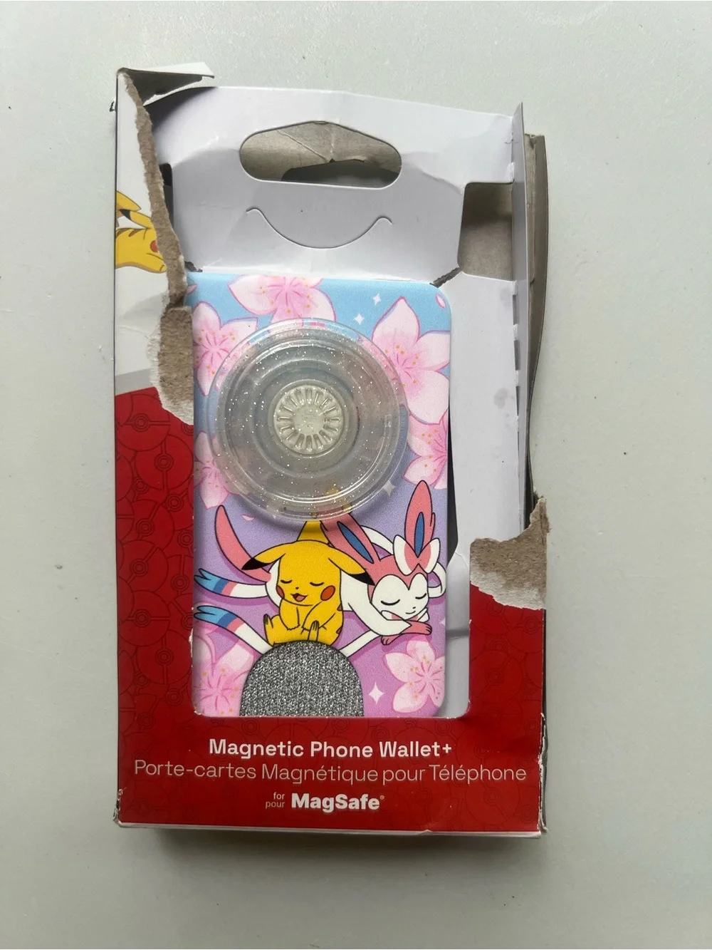 PopSockets Magnetic Phone Wallet with Grip and MagSafe Adapter Ring